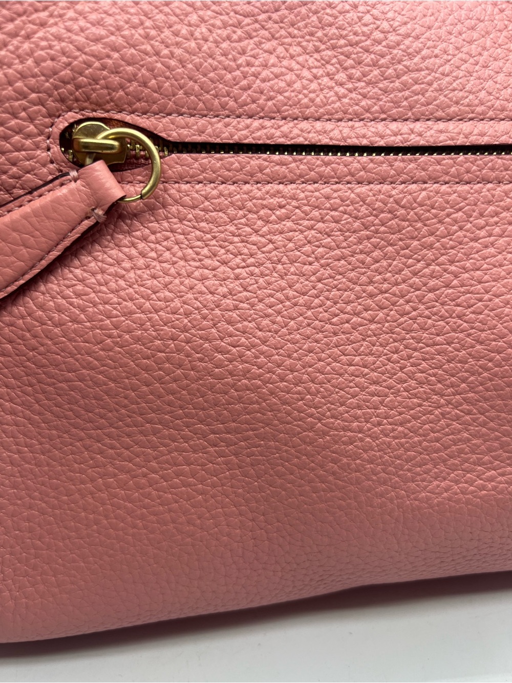 COACH C4824 Lori Candy Pink Rose Soft Pebbled Leather Shoulder Bag Hobo Tote - Picture 10 of 17